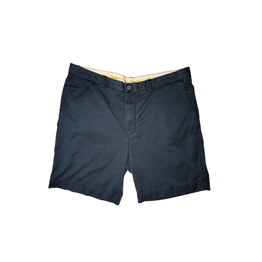 Tommy Bahama Chino Shorts Men Size 42 Black Cotton Tencel Blend Stretch